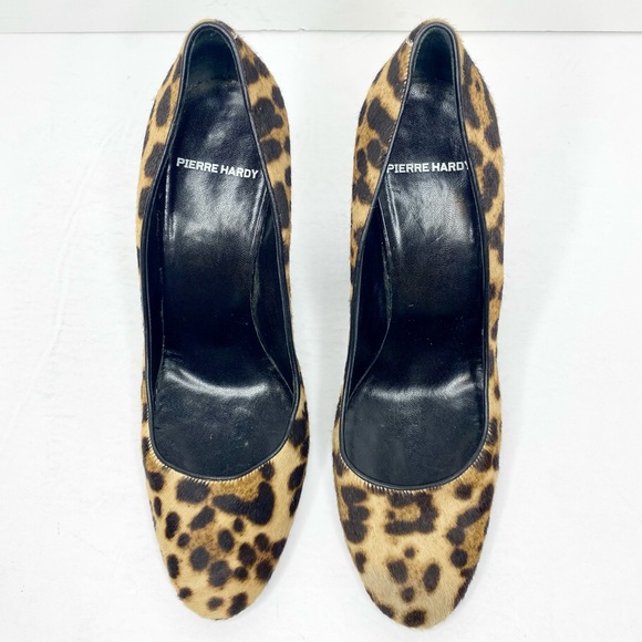 Pierre Hardy Pony Hair Leopard Print Pumps - Picture 3 of 8